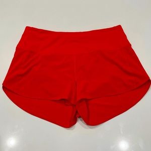 Lightly Used - Lululemon Speed Up Shorts 2.5” (Solar Orange) - Size 8